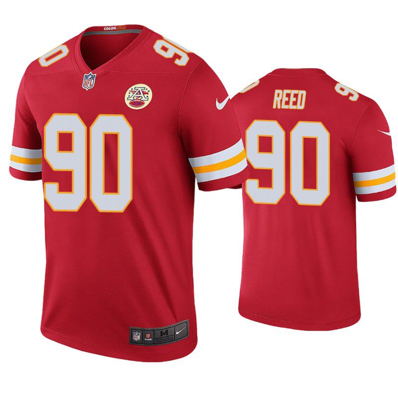 Men Kansas City Chiefs #90 Jarran Reed Nike Red Limited NFL Jersey->kansas city chiefs->NFL Jersey